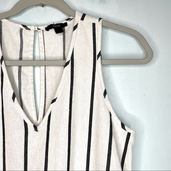 Anthropologie Drew Striped Wide Leg Cropped Jumpsuit Small - Picture 7 of 15